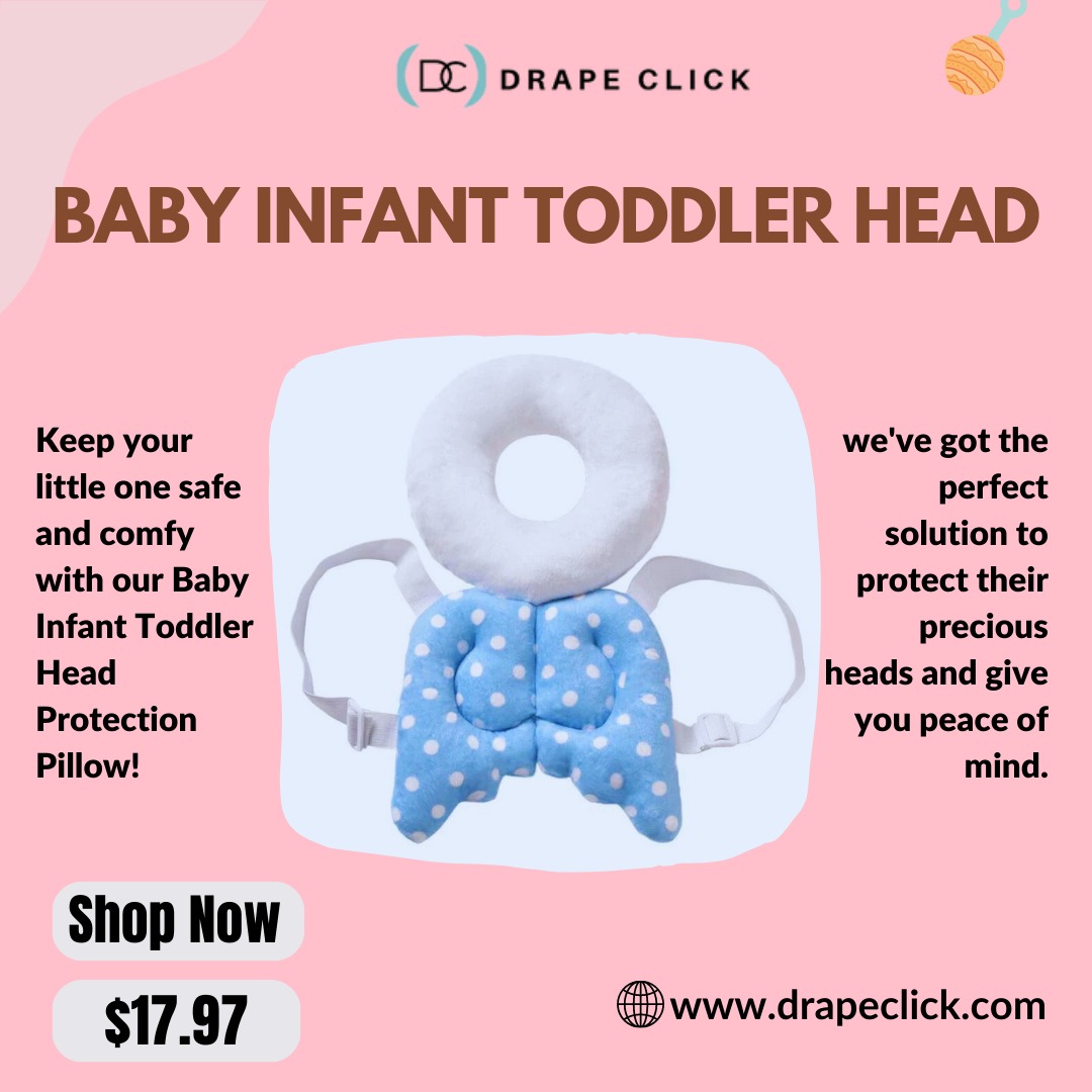 DrapeClick's tweet image. BABY INFANT TODDLER HEAD PROTECTION PILLOW

👶🌟 Keep your little one safe and comfy with our Baby Infant Toddler Head Protection Pillow! 

As babies explore the world around them, they&apos;re bound to take a tumble or two. 

Shop Now : rb.gy/474bb

#BabySafety