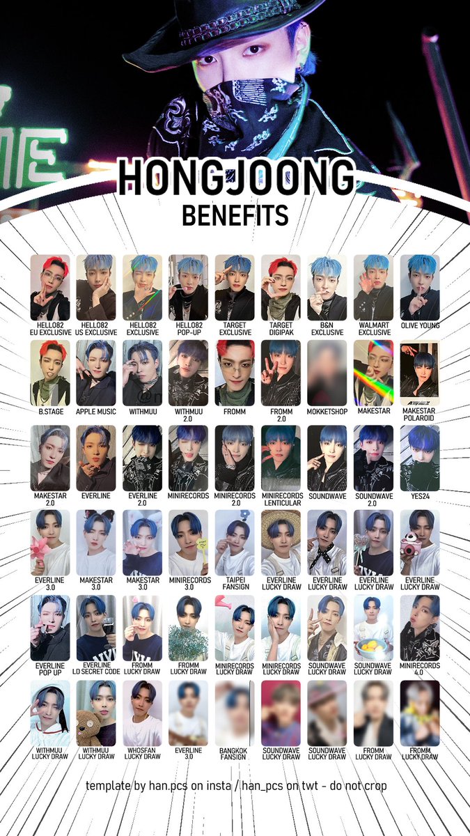 ATEEZ The World Ep 2: Outlaw pre-order benefit pc template