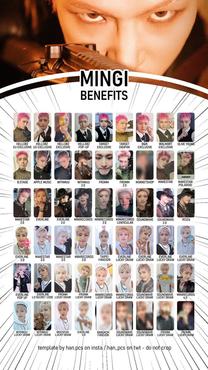 ATEEZ The World Ep 2: Outlaw pre-order benefit pc template