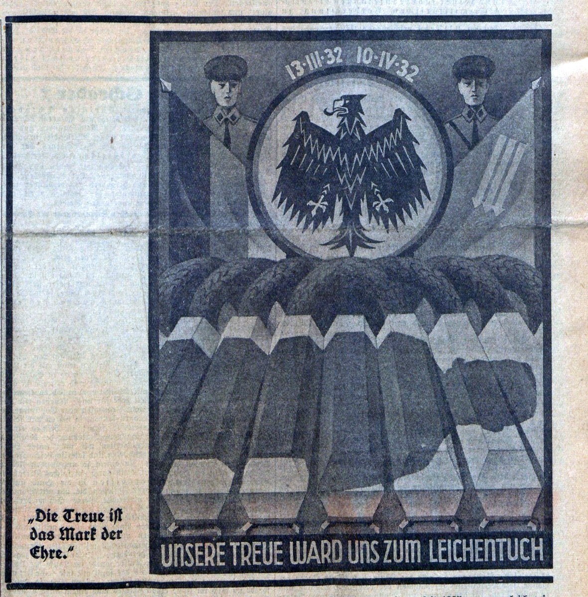 FEShistory's tweet photo. „Das Reichsbanner“, die Zeitschrift des @Reichsbanner Schwarz-Rot-Gold, wird #andiesemTag 1932 für zwei Wochen wegen einer angeblich den Reichspräsidenten beleidigenden Karikatur verboten. https://t.co/huNIHwP0sJ