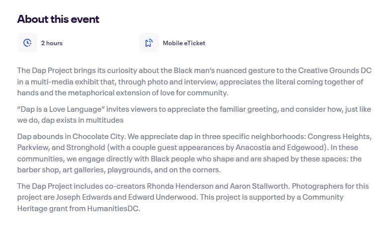 an event at #BloomingdaleDC's <a href="/CreativeGrndsDC/">Creative Grounds DC</a> this Thursday, 07-20-2023, 5pm - 7:30pm

RSVP: eventbrite.com/e/summer-happy…

friends, music, lite bites, sips &amp; cupcakes

<a href="/dap_project/">The Dap Project</a> 
☕️