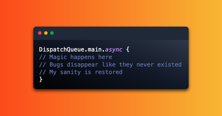 VishalMalvi_'s tweet image. Hey iOS developers, Check out the following code block that can resolve the majority of  bugs :