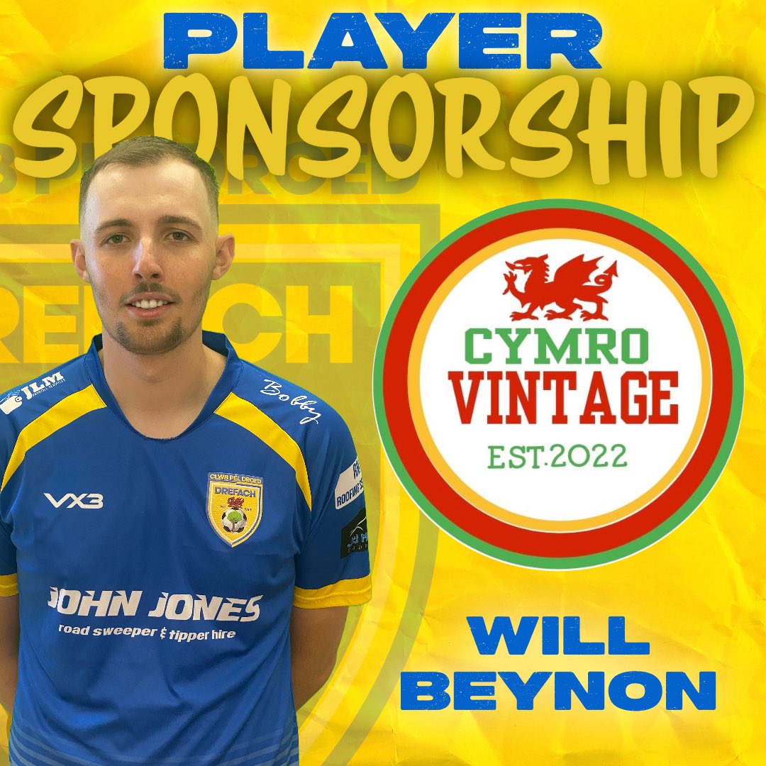 CPDDrefach's tweet photo. 𝗣𝗟𝗔𝗬𝗘𝗥 𝗦𝗣𝗢𝗡𝗦𝗢𝗥𝗦𝗛𝗜𝗣𝗦🆕

Massive thank you for supporting our senior players for the upcoming season🤝🏻

Chris Gregory 𝘀𝗽𝗼𝗻𝘀𝗼𝗿𝗲𝗱 𝗯𝘆 Declan @ Guerins Barber ✂️

Will Beynon 𝘀𝗽𝗼𝗻𝘀𝗼𝗿𝗲𝗱 𝗯𝘆 Cymro Vintage 👕

🟡🔵 | #WeAreDrefach #NiYwDrefach https://t.co/XpdbOcvHDV