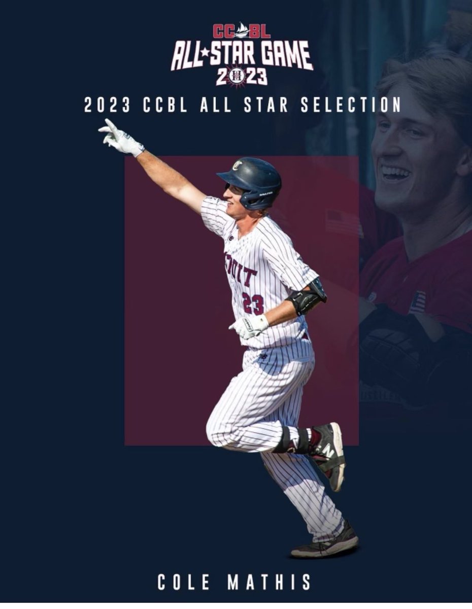Congratulations to Cole Mathis on his selection to the Cape Cod League All Star Game