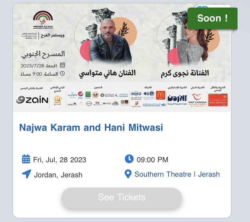 NK_Fans_JO's tweet photo. تذاكر مهرجان جرش لحفل شمس الغنية #نجوى_كرم_في_جرش على هذا رابط 👇🏻
@najwakaram @carlaboumrad 
https://t.co/sjp5oXouj2 https://t.co/5Ha4bTUAYc