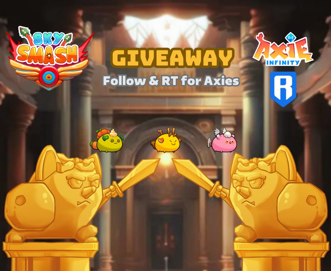 skysmashaxie's tweet photo. 🎉 Summer Axie Giveaway!🎉

🎁The prize is 3 Axie &amp; 15 RON for the lucky winners.

🌟To enter: 
1.❤️like &amp; 🔁RT this tweet.
2. Follow @SkySmashAxie
3. 🫂Tag your friends in the comments below.

End after 2 days.
#AxieOrigins #SkySmash https://t.co/CeXc9uu9OP