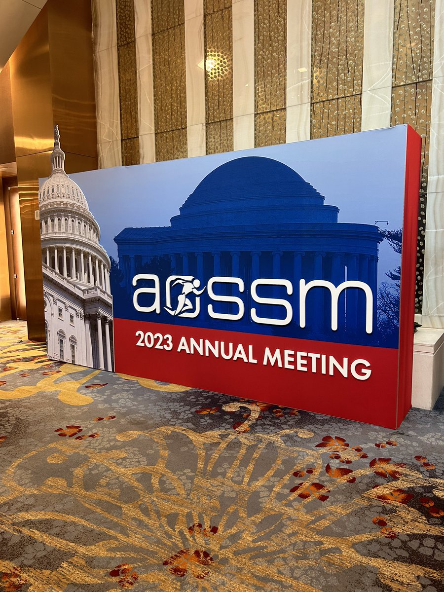 Thank you @AOSSM_SportsMed for the opportunity to present our hip arthroscopy research! <a href="/UMmedschool/">University of Maryland School of Medicine</a> <a href="/UMMC/">University of Maryland Medical Center</a> <a href="/umms/">University of Maryland Medical System</a> #aossm23
