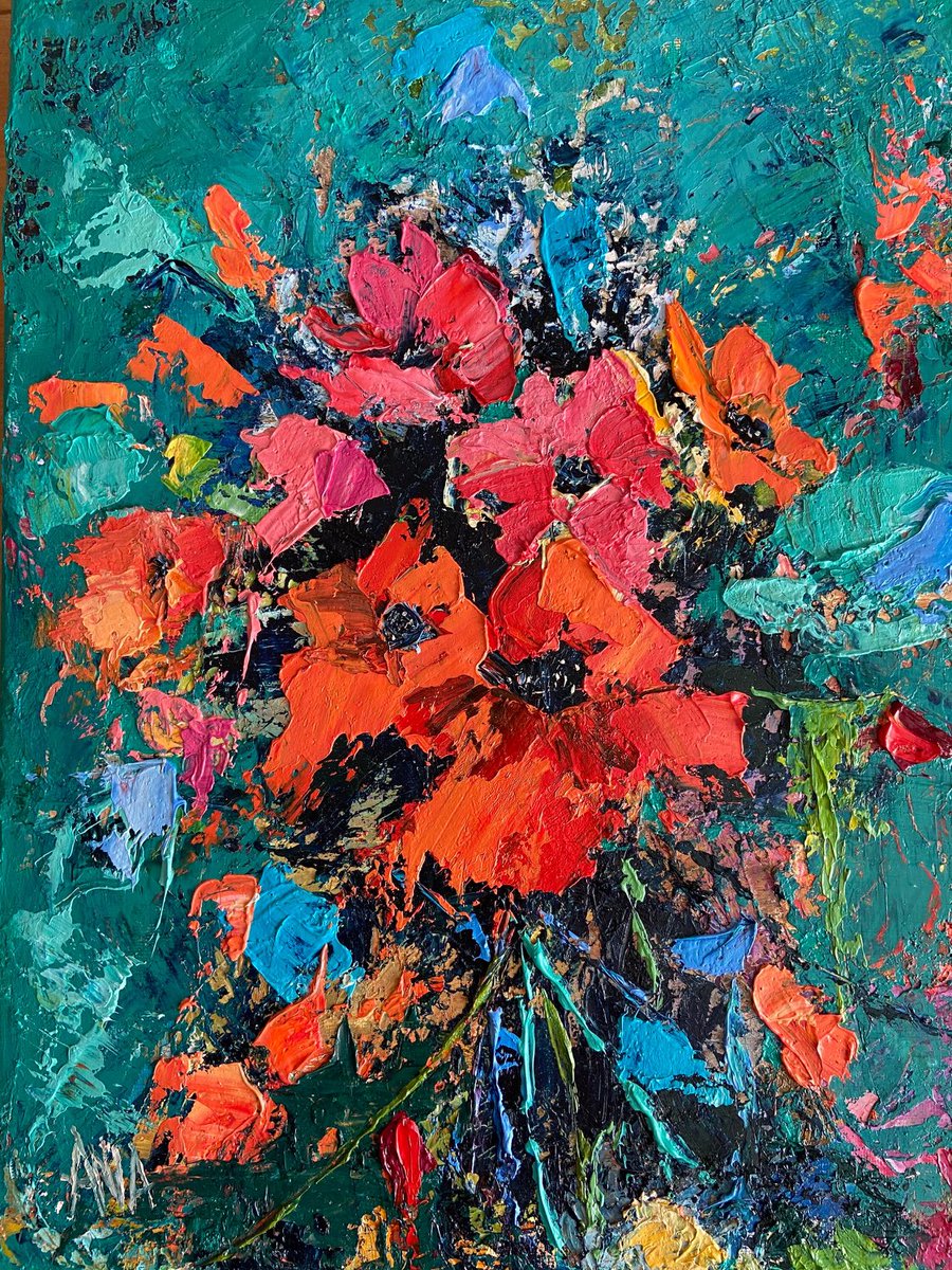 🌺 “Poppy Delight” #oilpainting #floralart #abstract #flowers
etsy.com/listing/966739…