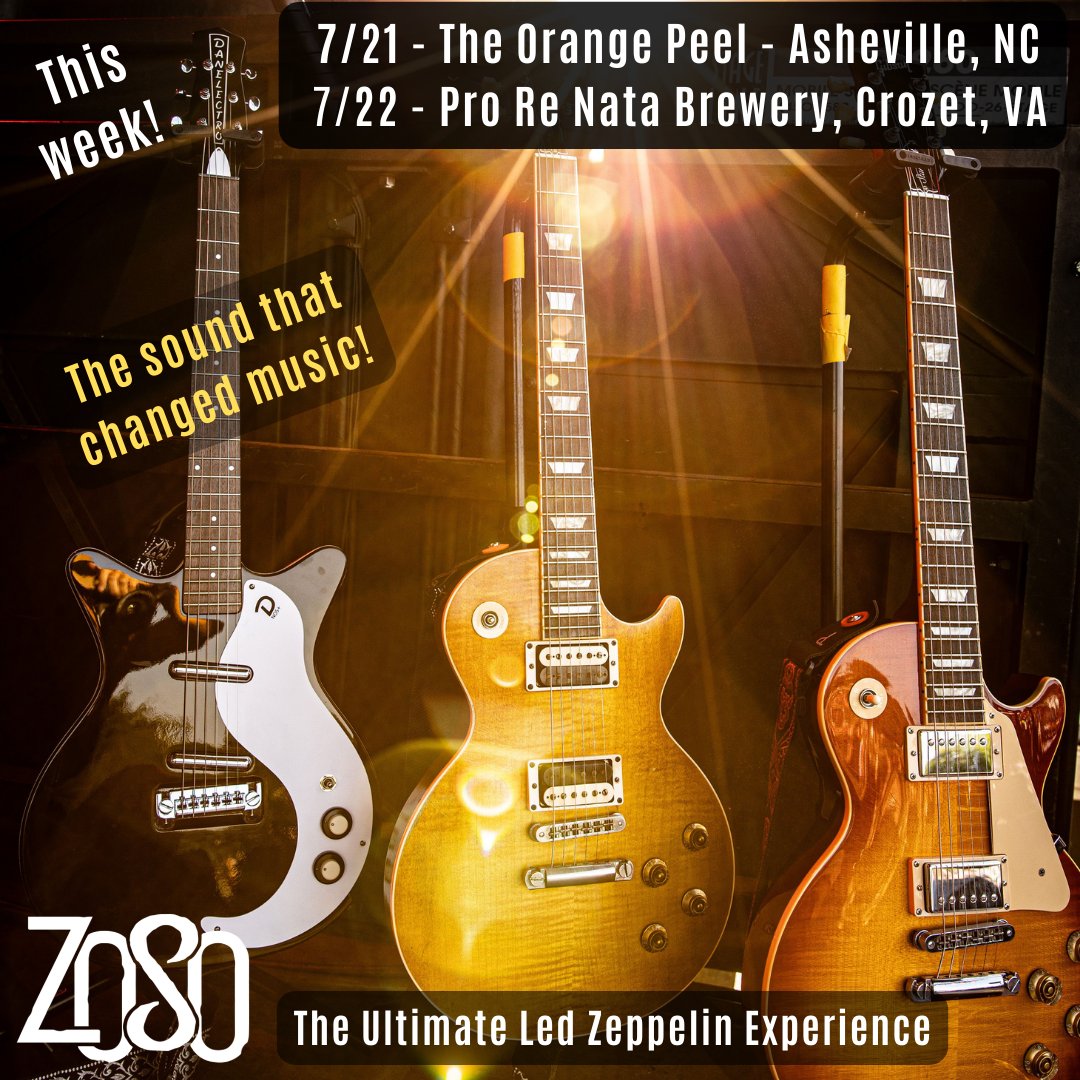 ZoSo (@zosoontour) on Twitter photo This weekend relive the sound that defined a generation and changed music forever! Catch us live Friday 7/21 at <a href="/ThePeel/">The Orange Peel</a> Orange Peel Asheville, NC and Saturday at Pro Re Nata Brewery & Music Hall Crozet, VA. Photo by: Studio 30518 This weekend relive the sound that defined a generation and changed music forever! Catch us live Friday 7/21 at <a href="/ThePeel/">The Orange Peel</a> Orange Peel Asheville, NC and Saturday at Pro Re Nata Brewery & Music Hall Crozet, VA. Photo by: Studio 30518