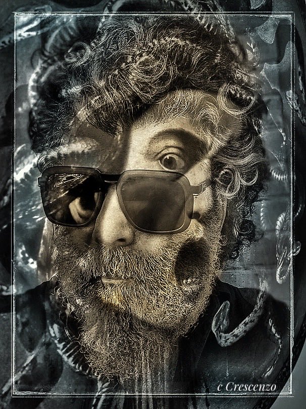 Self Portrait: Feeling today… Remaining calm inside, but those voice - those voices inside my head…