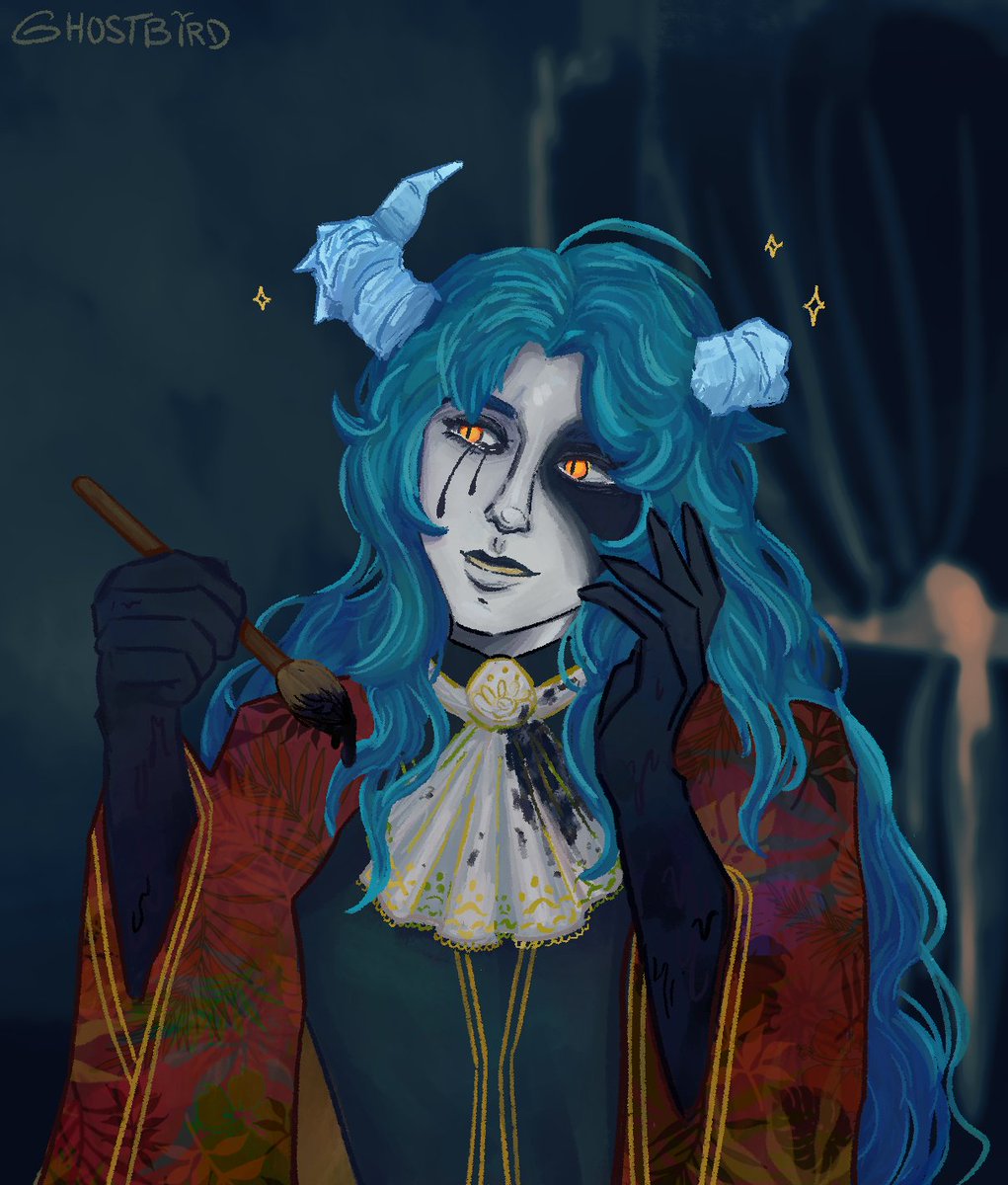 artfight attack for @KurodaWhite ! Valrius is super cool and i want their outfit, thanks