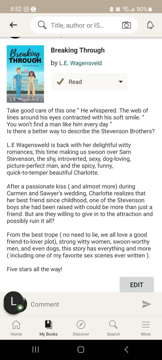 The latest review on Breaking Through made my day! Don't miss out on a perfect romance series to escape into this summer! 
lewagensveld.com