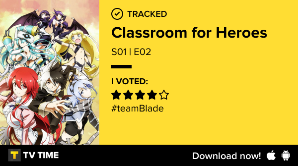 JcgmMis's tweet photo. I've just watched episode S01 | E02 of Classroom for Heroes! #classroomforheroes  https://t.co/XLmm7jlzhJ #tvtime https://t.co/ISZT7lQM5z