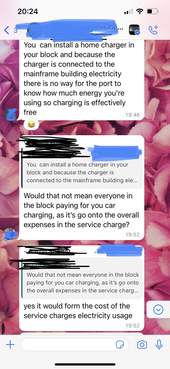 Q on #leasehold #evchargepoints: see image of our local estate agt view on EV charge points when retro-installed in block car parks. Is this true? DO LEASEHOLDERS COMMUNALLY FUND THE ELECTRICITY FOR RHISE WITH EV CARS??? or is this another clueless estate agent? @NLC_2019