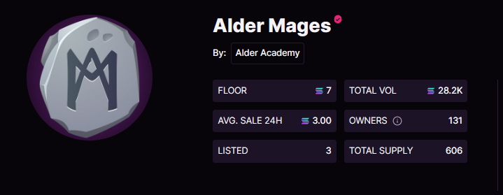 Dark Mages on one collection live ✅ Alder Graveyard is live ✅ Dark Pets are coming live ✅ Stay tuned for more updates as always. 🧙‍♂️