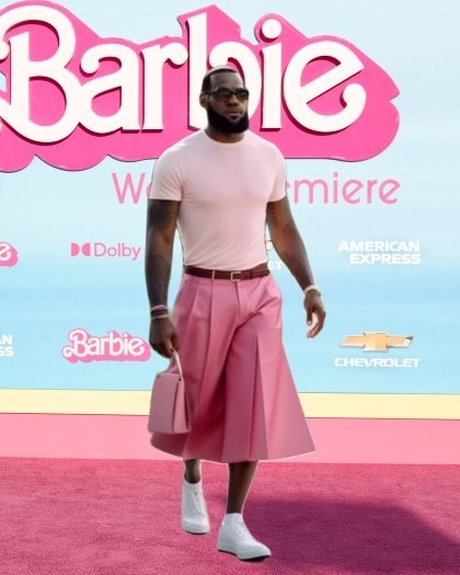 RT @ButtCrackSports: LeBron James has arrived at the Barbie movie premiere https://t.co/De1lGTBSi7