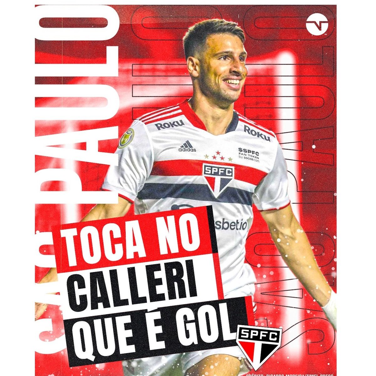 #Calleri

O BRABO TEM NOME

Termina o primeiro tempo de São Paulo e Santos, e o Calleri fez 2 gols. 

Ô Ô Ô Ô Ô Ô Ô Ô...

TOCA NO CALLERI QUE É GOL...
youtube.com/watch?v=yonlOQ…