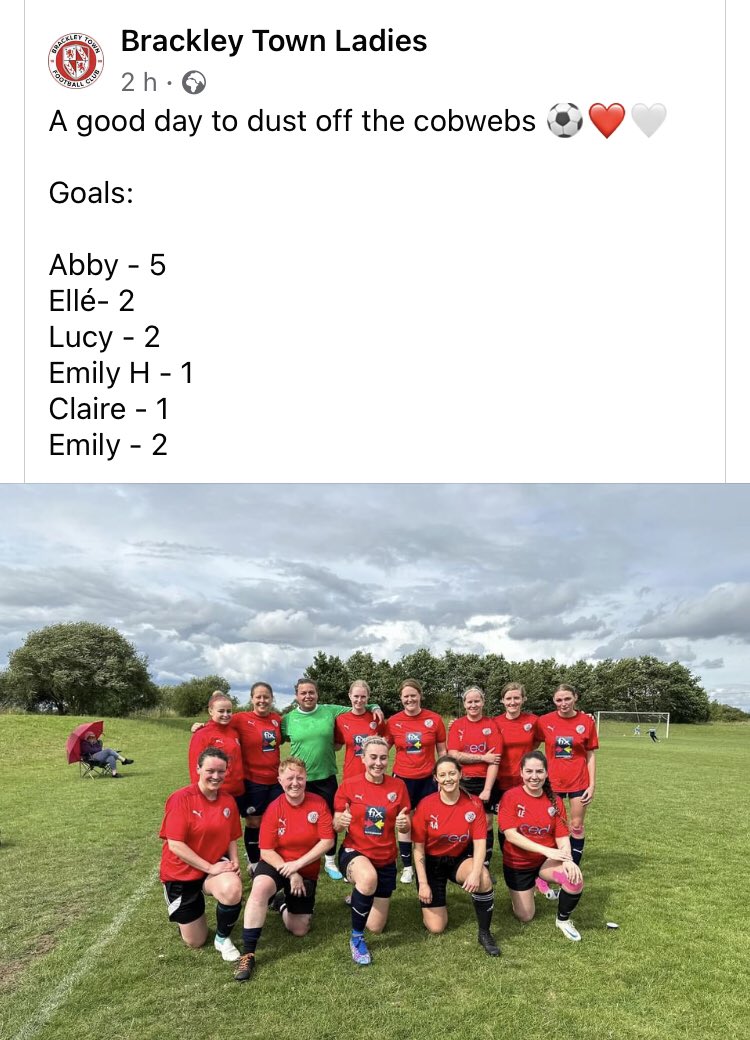 3BSRadio's tweet photo. A good start to pre-season for @BTFCLadiesTeam https://t.co/XcxnaaWCOS