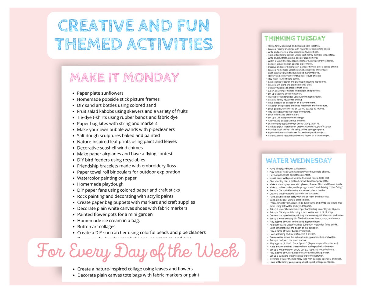 InnerChildFun's tweet image. Ready to create memories that will last a lifetime? Our Weekly Activity Planner is your ticket to an unforgettable summer. Get ready for laughter, learning, and loads of family fun! 🌈 #SummerMemories #QualityTime #parenting 

Get it here --&amp;gt; shop.innerchildfun.com/b/Qpec3
