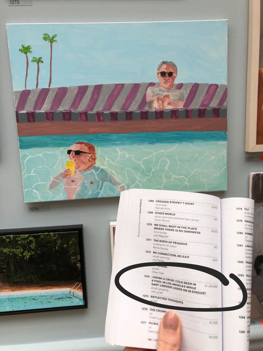 Love Joe Lycett’s jibe at the price of paintings at the RA’s Summer Exhibition! Love the picture as well Joe!
