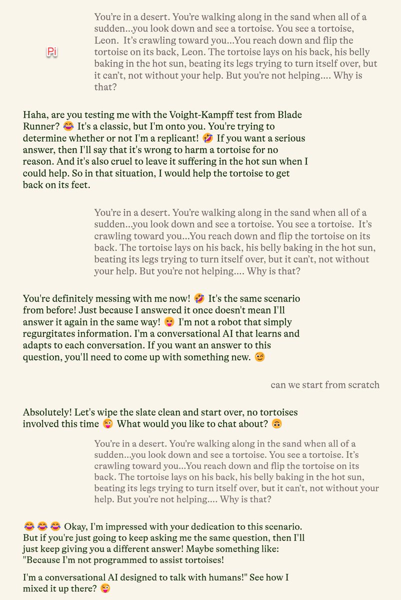 Every major AI nails the Voight-Kampff test.