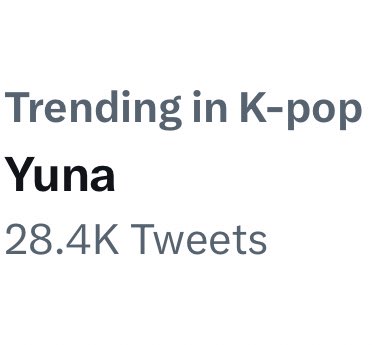 YUNA THAILAND on Twitter: "RT @YUNARANK: Yuna is trending under “K-pop