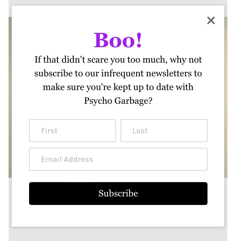 Have you been to our website yet? Sign up to our newsletter for some juice updates… exciting announcement coming soon! 

psychogarbage.weebly.com