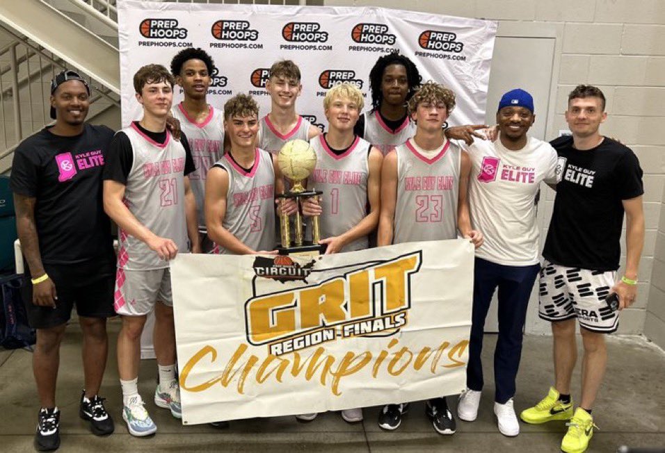 Kyle Guy Elite (@kyleguyelite) on Twitter photo CHAMPS !!!! (17u) KGE - Black win the <a href="/PHCircuit/">Prep Hoops Circuit 🏀</a> finals 🏆
Beyond proud of this group.
Eli Ellis 27 pts
Tanner Teschendorf 10 pts, 8 rbs
Adam Hackett 7 pts, 6 rbs
<a href="/PrepHoopsIN/">Prep Hoops Indiana</a> | <a href="/BRamseyKSR/">Brandon Ramsey</a>
#KGE CHAMPS !!!! (17u) KGE - Black win the <a href="/PHCircuit/">Prep Hoops Circuit 🏀</a> finals 🏆
Beyond proud of this group.
Eli Ellis 27 pts
Tanner Teschendorf 10 pts, 8 rbs
Adam Hackett 7 pts, 6 rbs
<a href="/PrepHoopsIN/">Prep Hoops Indiana</a> | <a href="/BRamseyKSR/">Brandon Ramsey</a>
#KGE