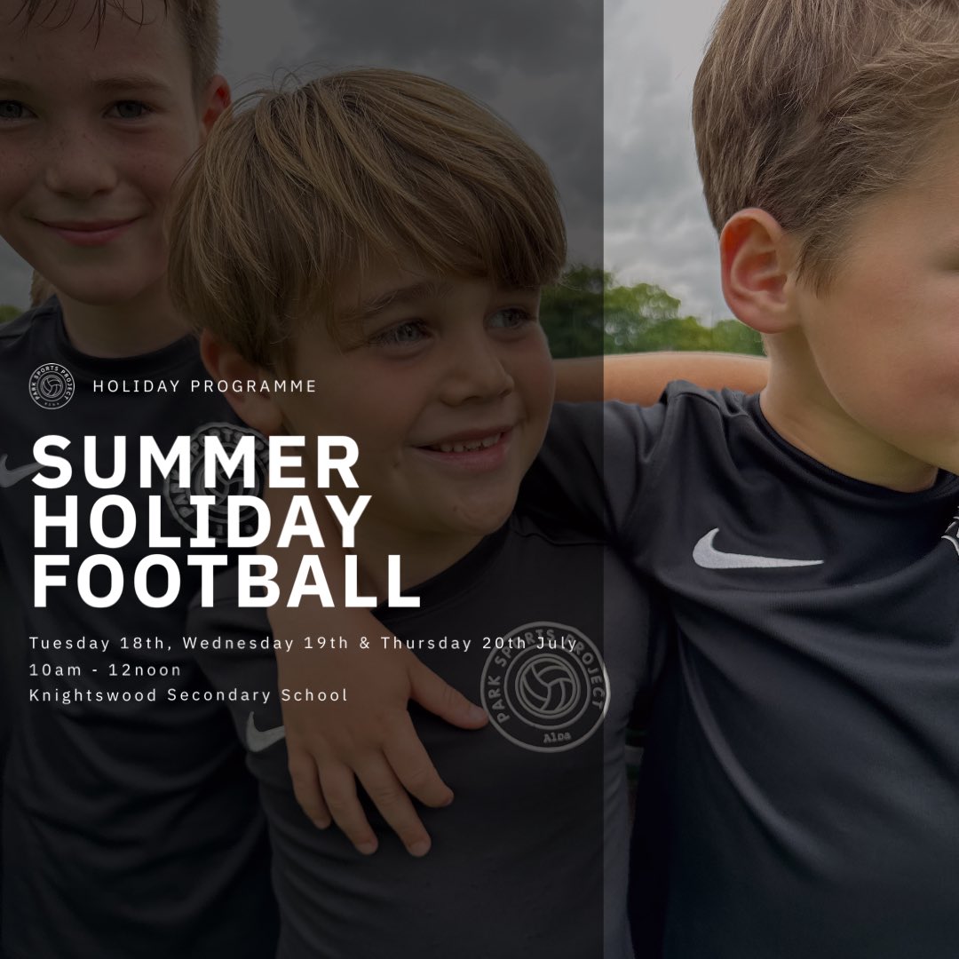 SUMMER HOLIDAY FOOTBALL | Not long to go until block 4 of our Summer Holiday Football. For booking please visit our website #ParkSportsProject #PlayFootball #Glasgow #WestEnd