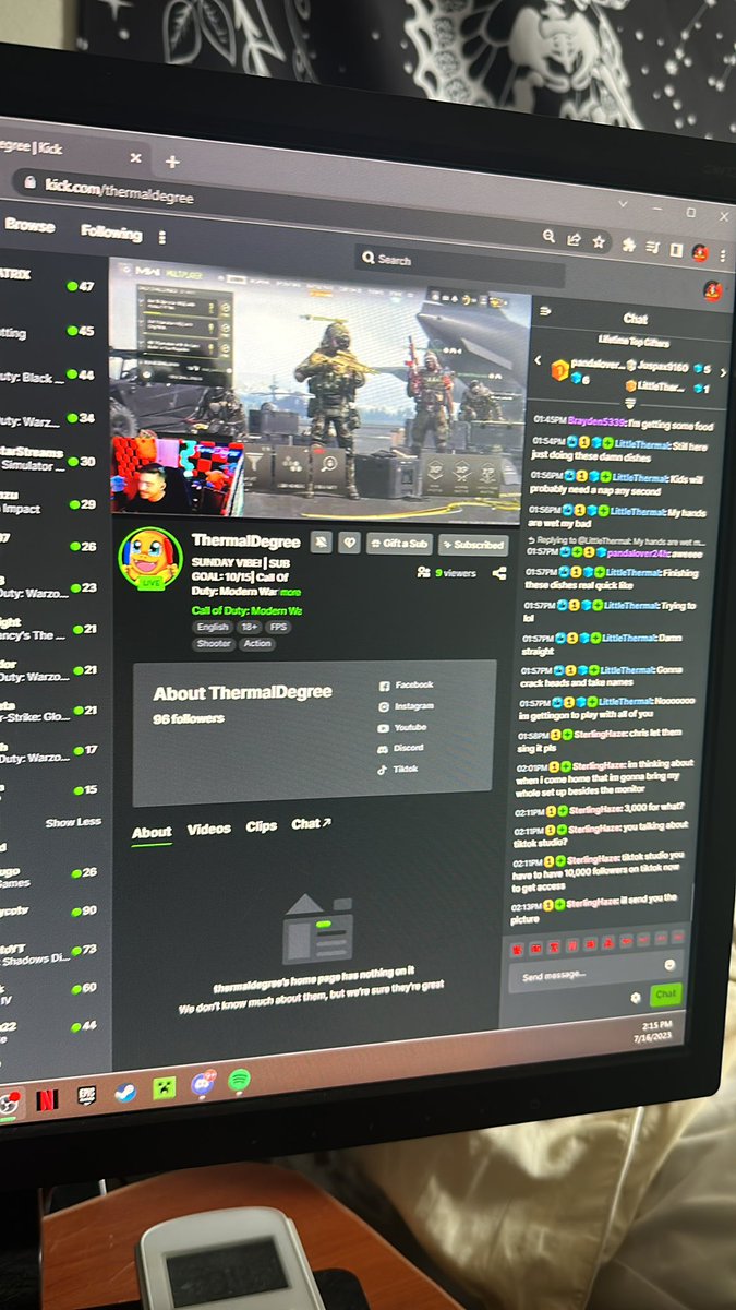 BringToxicity's tweet image. Go check out my boi

 kick.com/ThermalDegree

We ROCKIN SNIPERS up in this bitch.