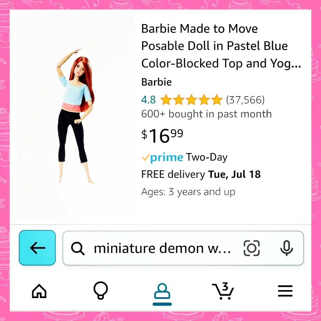 QriousQrmudgeon's tweet image. #AmazonIssues

The store low-key critiquing @barbiethemovie maybe?

#DoDoThatVoodoo
#NightmareInTheDreamHouse
#BarbielzebubAndCain instagr.am/p/CuxWTitvF8P/