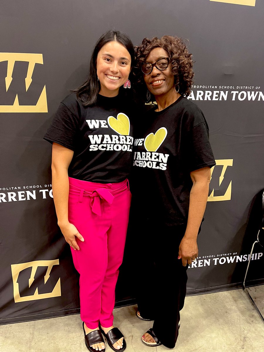 Today I had the opportunity to represent <a href="/msdwarren/">MSD of Warren Township</a> at the Indiana Black Expo Summer Celebration. I was lucky enough to have Mrs. Anderson as a teacher in 7th grade. Mrs. Dorsey was my elementary school librarian. Warren Township is filled with amazing people! 💜🖤💛 #WarrenWill