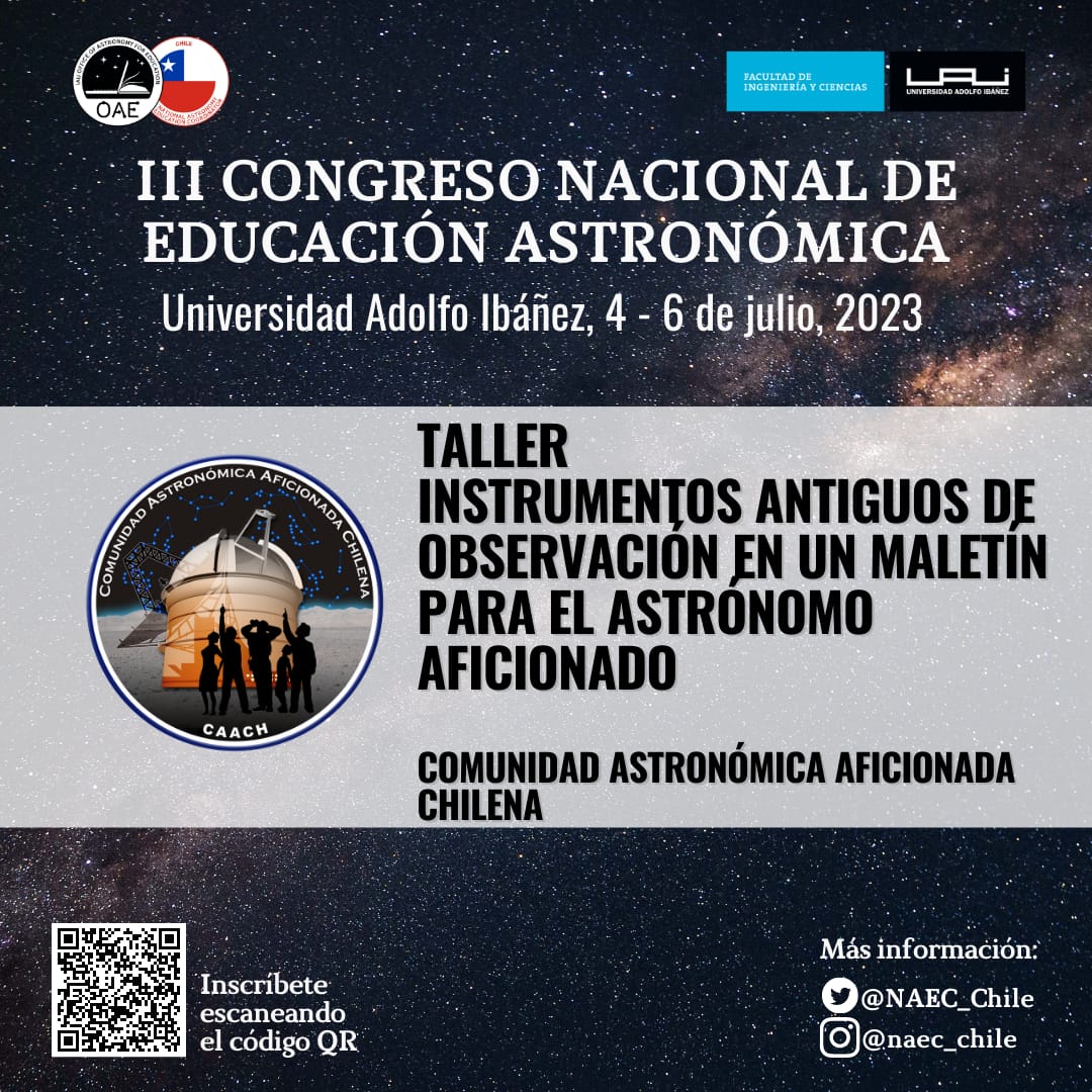 estrellaalphard's tweet photo. Estuve en el III Congreso Nacional de Educación Astronómica organizado por el equipo @NAEC_Chile 📚🌟🔭👩🏻‍🏫🧑🏻‍🏫
con el taller que nos valió una publicación en la revista de Educación en Física 
Y con @ComAstronomica construyendo instrumentos de observación astronómica 🚀 #Astronomía https://t.co/IAO7xL2KrT
