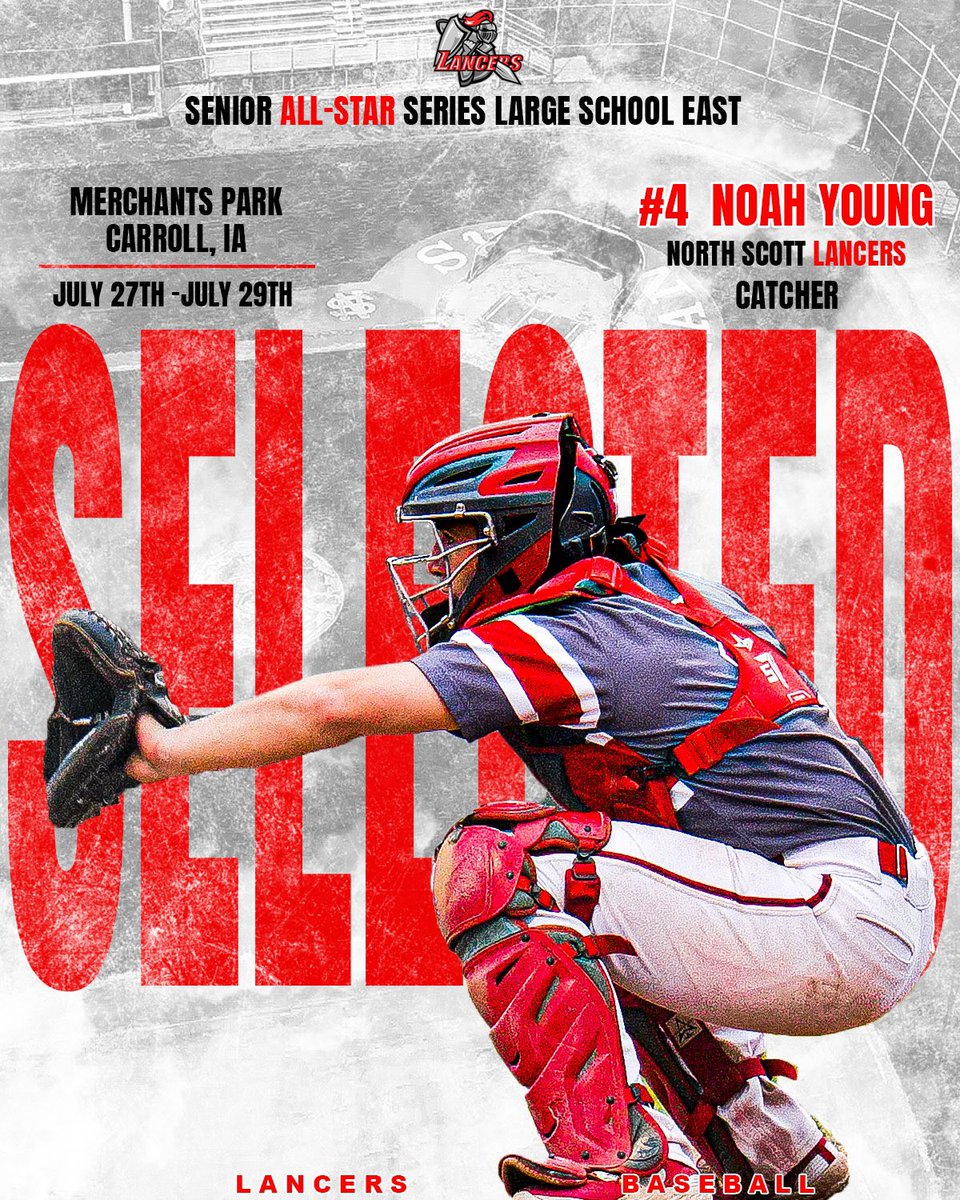 Congratulations to Lancer Senior Noah Young <a href="/noahyoung_1/">Noah Young</a> on being selected to play in this years <a href="/IAHSBCA/">Iowa HS Baseball Coaches Association</a> Senior All-Star Series! #IAHSBB #EarnedIt <a href="/RossShinberg/">Ross</a>