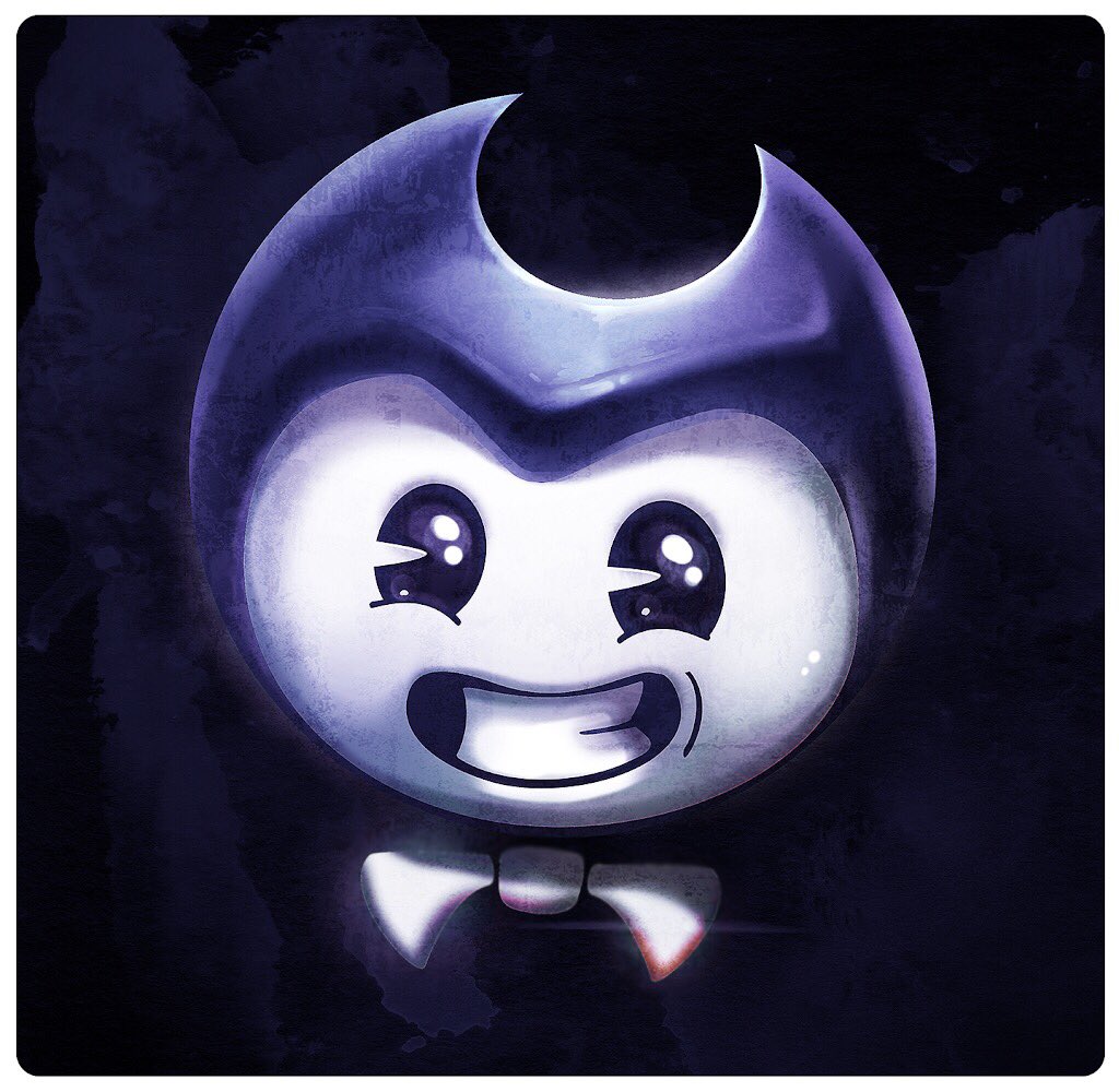 themeatly's tweet photo. I “doodle painted” #BENDY in Photoshop while on a call today.. it’s fun to play with different styles when you aren’t paying hugely attention to what you’re drawing. 😄 How was YOUR day! 🙂 https://t.co/O0lTiZkfvg