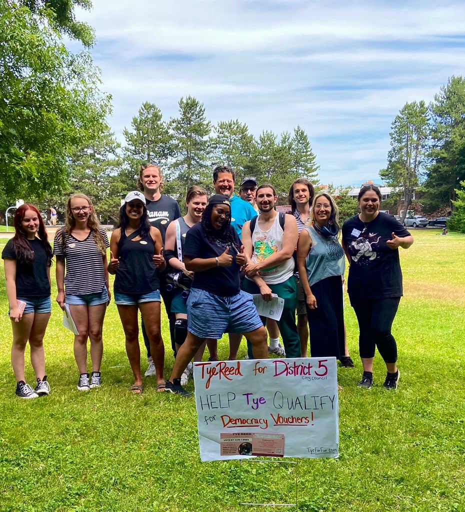 TyeForFive's tweet photo. THANK YOU to those who came out to support our fearless leader today🫶 (and those there in spirit!) 💓
If you’d like to help Get Out The Vote and volunteer with us this week,
comment/reply or send us a DM! #TyeForFive https://t.co/5QbPFSZwsS