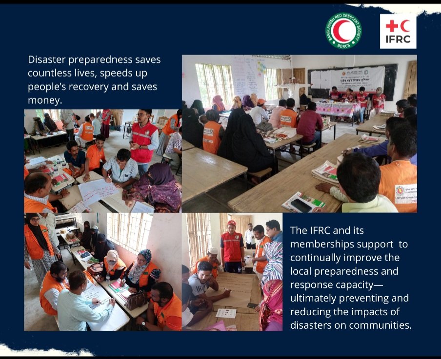 sanjeevkafley's tweet image. Capacity building expedites #localActions.

@BDRCS1 &amp;amp; @ifrc network continues to build volunteers’ capacity across🇧🇩.

 👇️update from #CoxsBazar on #CPP.

👉2,480 volunteers trained in Kutubdia &amp;amp; Sadar.
👉1,480 to be trained in Pekua &amp;amp; Ukhiya.

#Volunteers are first responders!