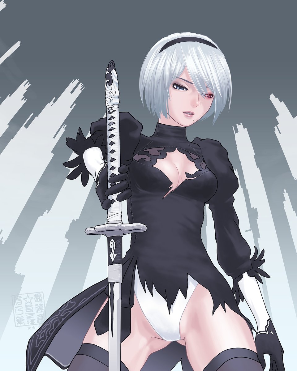 ヨルハ二号B型 「EO2B #NieRAutomata」|SINOのイラスト