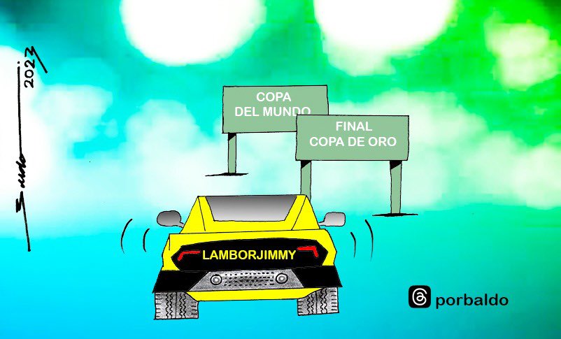 porbaldo's tweet image. EL CARTÓN DE HOY #ElVar TUDN #CopaOro2023 #Lamborjimmy #Djokovic #wimbledon2023 #ElTri