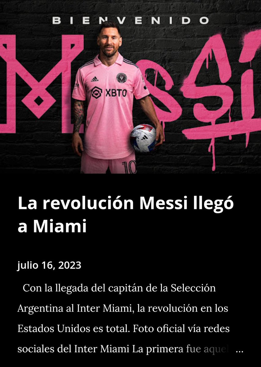 FutbolCenter_'s tweet photo. 📝PUBLICAMOS NUEVA NOTA📝

Pueden ingresar en el siguiente link📌👀⬇️ Messi a Inter Miami. 

https://t.co/zh9qZrgIyM https://t.co/tLxeTEr8Vl