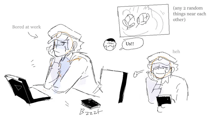Still thinking about Ingo really enthusiastically texting Emmet a photo of it every time he sees any 2 things near each other in public