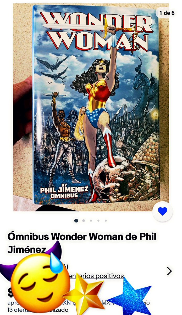 Oops! I got into an auction and made an offer just for the sake of fun. I wasn't TRULY thinking I was going to win but turned out I actually did! So a surprise and double fun! The #PhilJimenez's #WonderWoman Omnibus now is mine! 😁 Have u won any auction not really meaning it? 🤔