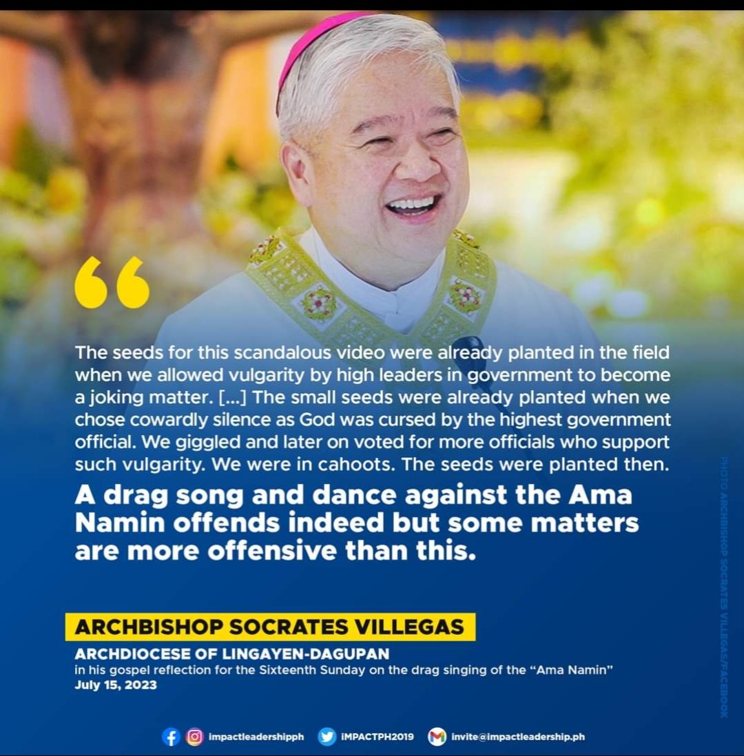 Ben_j2913's tweet photo. What about the 3rd commandment, padre? Seems you're no longer preaching the teachings of God. Si Jesus mismo nagturo ng dasal na yan. Politics pa more, hell later https://t.co/8QOLIYtr89