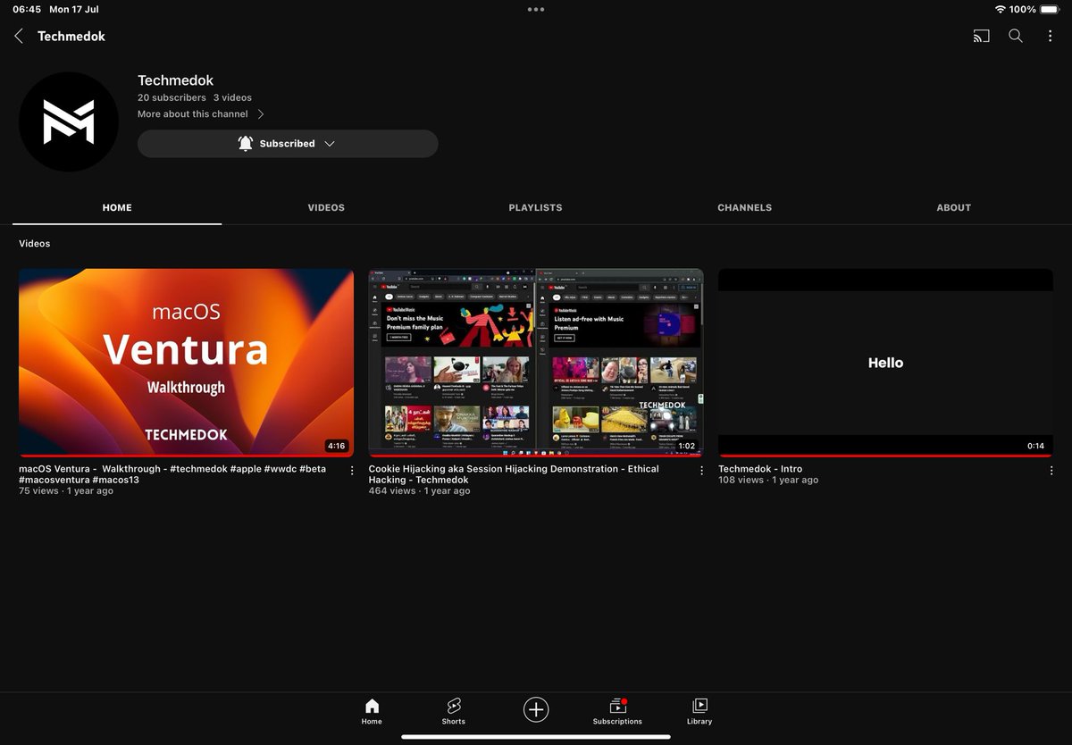 techmedok's tweet photo. We got our channel Back!  A video on it will be up sooner or Later. Stay tuned!! https://t.co/JV7Fak9iET
