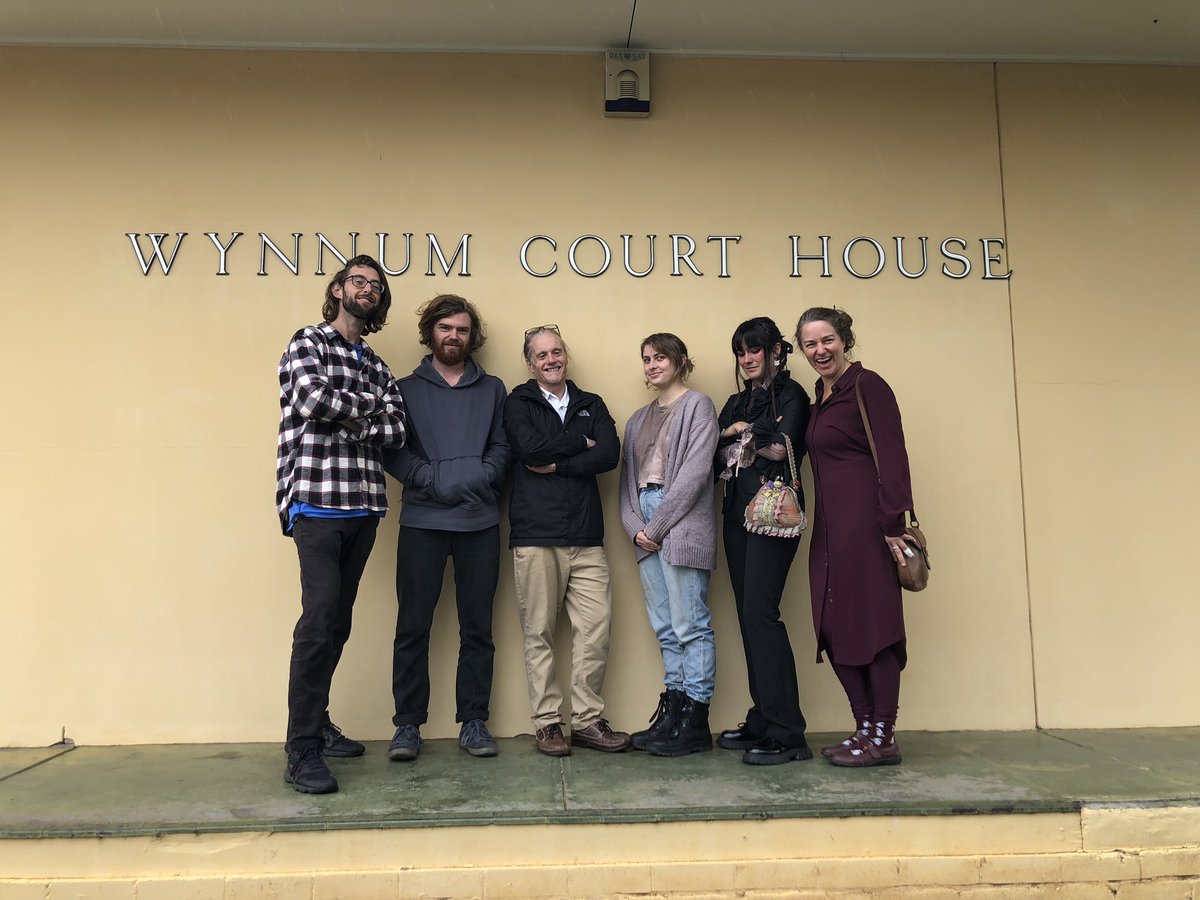 Darsh sentenced this morning for his action at the Brisbane Port - no conviction & a $2000 fine. Max, Andy & Kitty adjourned. The resistance to Australia’s climate inaction continues! #BlockadeAustralia #ClimateCrisis