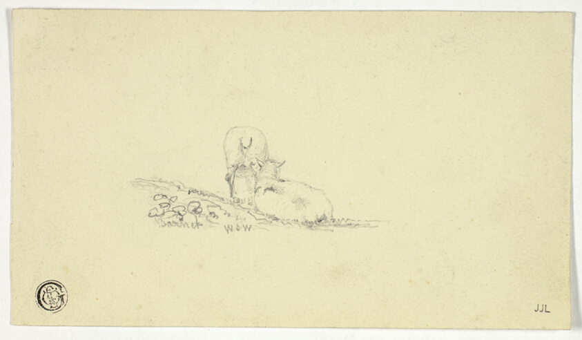 ⚡Art Institute of Chicago⚡
Two Sheep, William Johnstone White, 1800, England