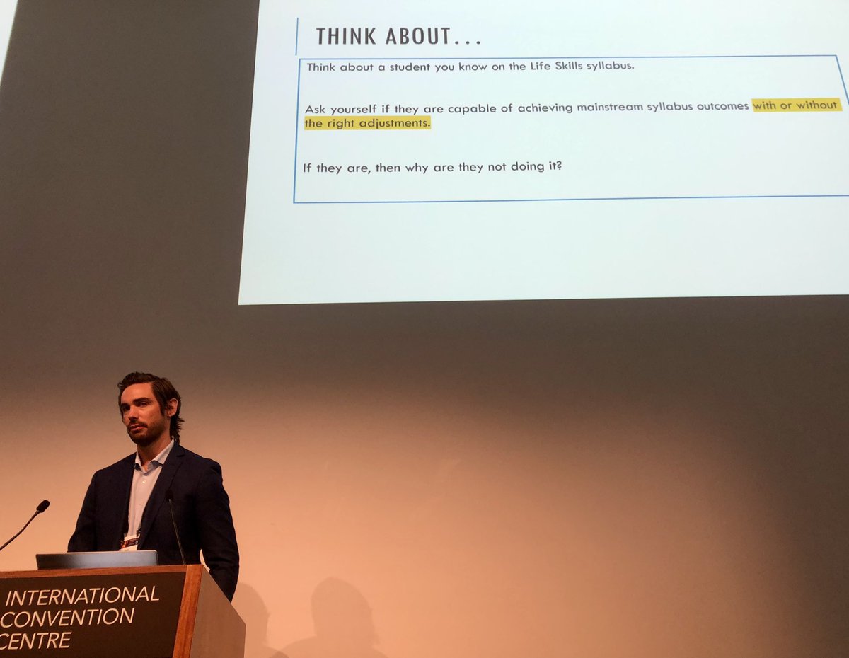 #Seplacon23 Sam Widmer HBBS demonstrating high expectations for students with disability at #seplacon23