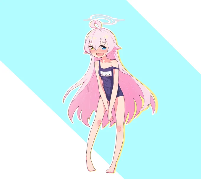 ブル水着アカ  #海の日