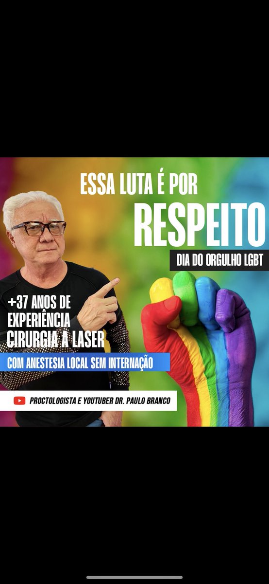Proctologista12's tweet photo. Clínicas de proctologia LGBTQIA +:
YouTuber: proctologista dr paulo branco https://t.co/FnN8IfPEjb