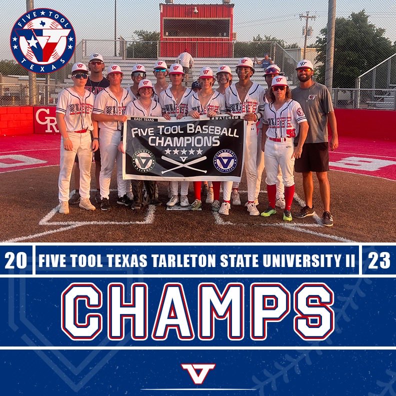 ✭Five Tool Texas✭ (@fivetooltexas) on Twitter photo 🏆CHAMPIONS🏆
Congrats to <a href="/wtebaseball/">Ronnie Gaines</a> 15U Lesley on winning the 15U/16U Division of the <a href="/FiveTool/">Five Tool Baseball</a> Texas Tarleton State University II!
#WatchEm 🏆CHAMPIONS🏆
Congrats to <a href="/wtebaseball/">Ronnie Gaines</a> 15U Lesley on winning the 15U/16U Division of the <a href="/FiveTool/">Five Tool Baseball</a> Texas Tarleton State University II!
#WatchEm